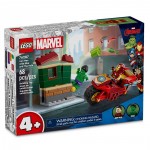 Lego Marvel Iron Man with Bike and The Hulk